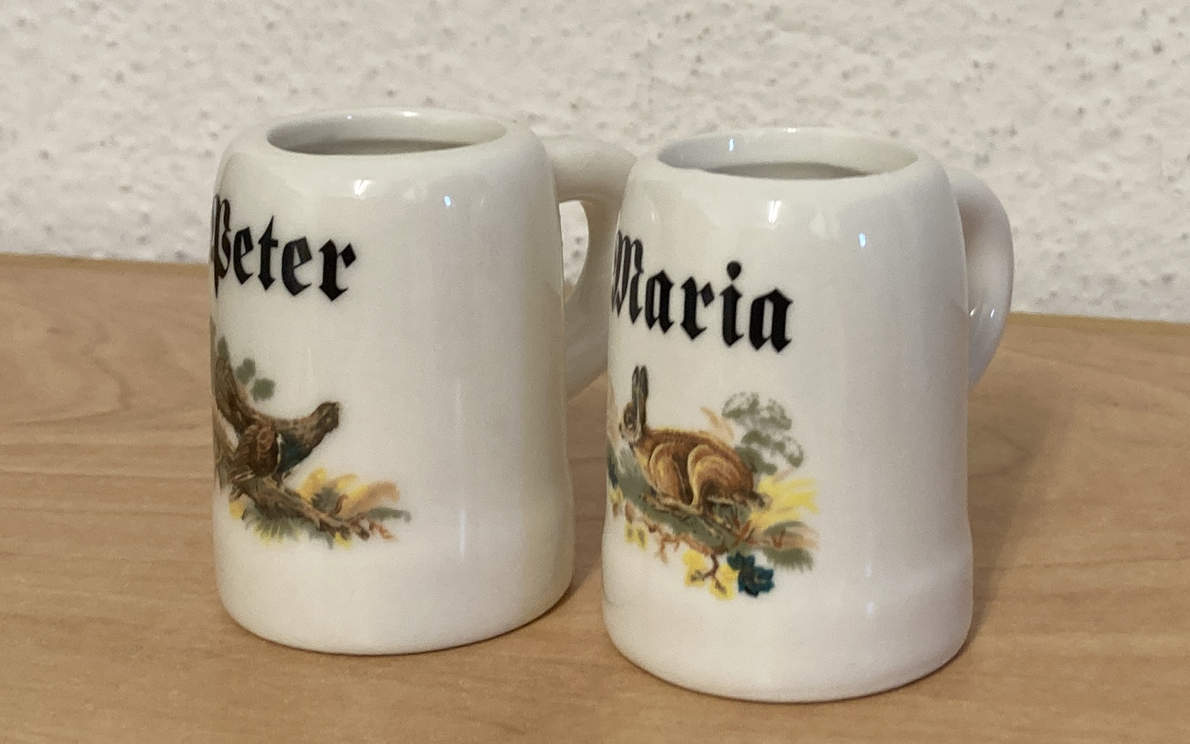 Schnapsstamper mit Wildmotiven und Namen