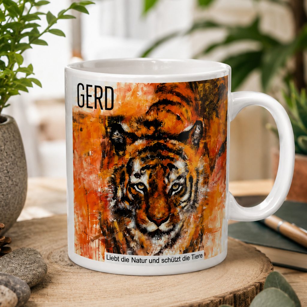 Wildlife-Namenstasse-Tiger